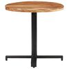 vidaXL Table de bistro Ronde &Oslash;80x75 cm Bois d'acacia massif
