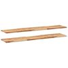 vidaXL &Eacute;tag&egrave;res flottantes 2 pcs 120x30x2 cm acacia massif &agrave; l'huile