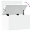 vidaXL Boîte de rangement blanc 60x35x35 cm bois d'ingénierie