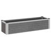 vidaXL Jardini&egrave;re sur&eacute;lev&eacute;e Gris 100 x 30 x 22 cm WPC et Aluminium