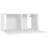vidaXL Meubles TV 4 pcs Blanc 60x30x30 cm Agglom&eacute;r&eacute;