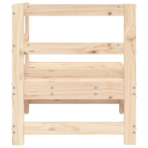 vidaXL Canapé d'angle de jardin bois de pin massif