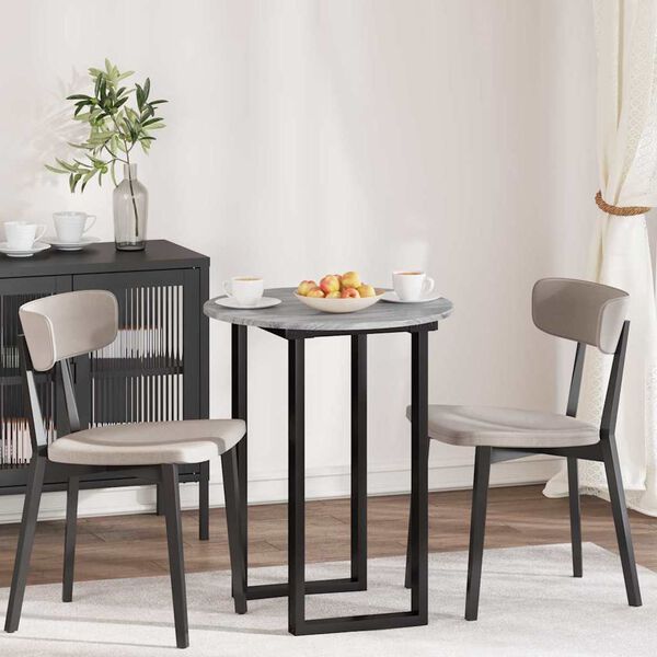 vidaXL Plateau de table Sonoma gris 60 x 60 x 1,5 cm Bois d'ing&eacute;nierie