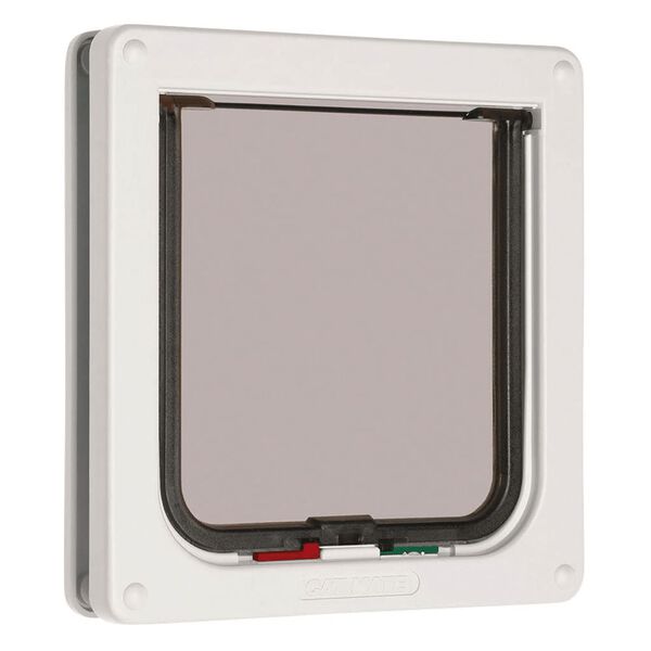 CAT MATE Chati&egrave;re verrouillable &agrave; 4 voies Blanc