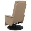 vidaXL Fauteuil inclinable avec repose-pieds cappuccino similicuir