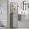vidaXL Cabinet de salle de bain Gris Sonoma 40 x 30 x 180 cm