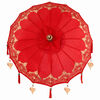 vidaXL Parasol balinais Rouge 95 x 95 x 260 cm