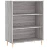 vidaXL Buffet sonoma gris 69,5x32,5x180 cm bois d'ing&eacute;nierie
