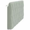 vidaXL Coussin de t&ecirc;te de lit gris clair 180 cm velours