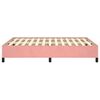 vidaXL Cadre de lit sans matelas rose 140x190 cm velours