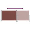 vidaXL Auvent lat&eacute;ral r&eacute;tractable de patio 100x300 cm Marron
