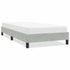 vidaXL Cadre de lit sans matelas gris clair 100x210 cm velours