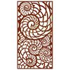 vidaXL D&eacute;coration murale de jardin 105x55 cm acier corten design coque