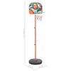 vidaXL Ensemble de basket portable r&eacute;glable 133-160 cm