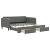 vidaXL Lit de jour avec gigogne et tiroirs sans matelas 90x190 cm
