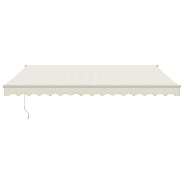 vidaXL Auvent r&eacute;tractable cr&egrave;me 4x3 m tissu et aluminium