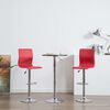 vidaXL Tabourets de bar lot de 2 rouge similicuir