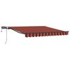 vidaXL Auvent R&eacute;tractable orange et marron 300 x 250 cm tissu