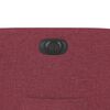 vidaXL Fauteuil inclinable électrique rouge bordeaux tissu