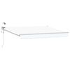 vidaXL Auvent r&eacute;tractable &eacute;lectrique Blanc 3 x 2,5 m