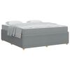 vidaXL Cadre de lit Gris clair 180 x 200 cm tissu