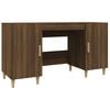 vidaXL Bureau Ch&ecirc;ne marron 140x50x75 cm Bois d'ing&eacute;nierie