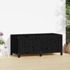 vidaXL Boîte de rangement de jardin Noir 147x68x64 cm Bois massif pin