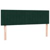 vidaXL Sommier &agrave; lattes de lit et matelas vert fonc&eacute; 160x220cm velours