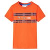 T-shirt pour enfants orange fonc&eacute; 128