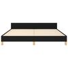 vidaXL Cadre de lit sans matelas noir tissu