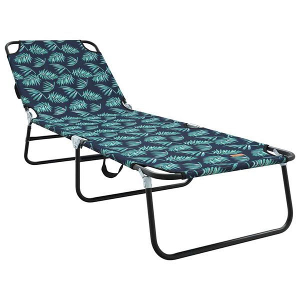 vidaXL Chaise longue pliante Multicolore 188 x 57 x 86,5 cm Polyester