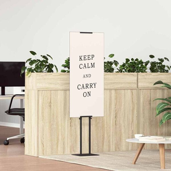 vidaXL Pr&eacute;sentoirs de salon Noir 30 x 23,5 x 210 cm Acier