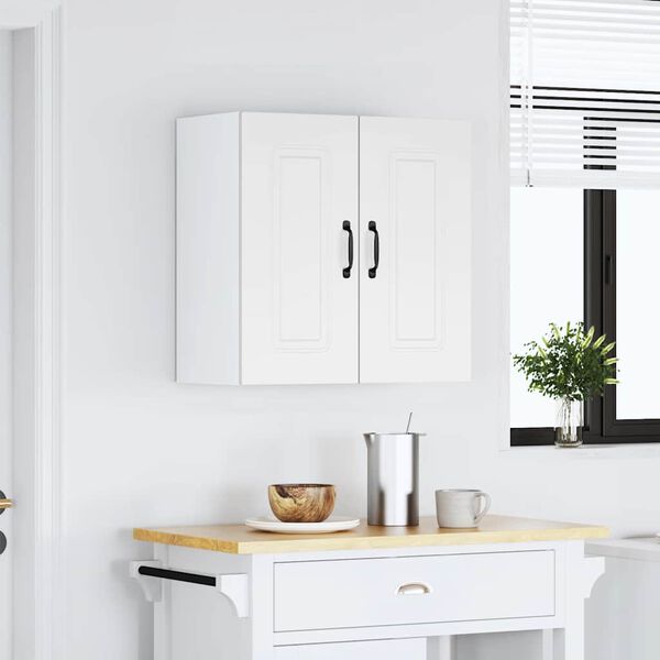 vidaXL Armoire murale de cuisine Kalmar blanc bois d'ing&eacute;nierie