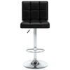 vidaXL Tabourets de bar lot de 2 noir similicuir