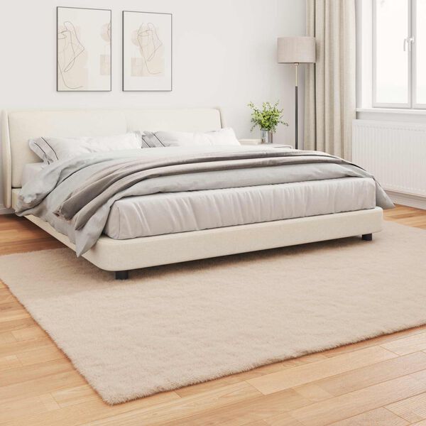vidaXL Tapis en Fourrure Synth&eacute;tique de Lapin Olite Taupe 240 x 340 cm