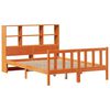 vidaXL Lit biblioth&egrave;que sans matelas cire marron 120x190cm pin massif