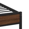 vidaXL Cadre de lit sans matelas ch&ecirc;ne marron 100x190 cm