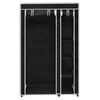 vidaXL Garde-robe pliable Noir 110 x 45 x 175 cm