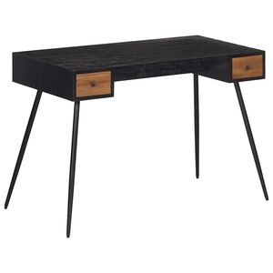 vidaXL Bureau 117x56,5x75 cm teck massif r&eacute;cup&eacute;r&eacute;