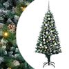 vidaXL Sapin de Noël artificiel Vert 180 cm PVC, Acier et Plastique