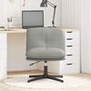 vidaXL Chaise pivotante de bureau Gris clair Tissu