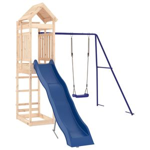 vidaXL Aire de jeux d'ext&eacute;rieur bois de pin massif