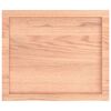 vidaXL Comptoir de salle de bain marron 60x50x(2-4) cm bois traité