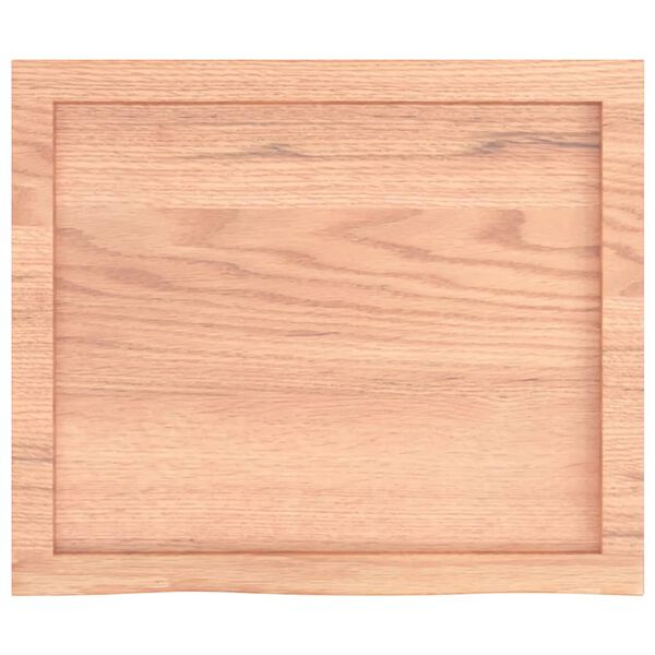 vidaXL Comptoir de salle de bain marron 60x50x(2-4) cm bois traité