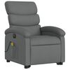 vidaXL Fauteuil inclinable de massage électrique Gris foncé Tissu