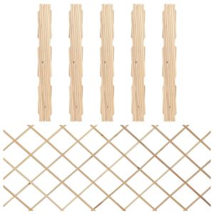 vidaXL Clôtures en treillis 5 pcs Bois de sapin massif 180x80 cm