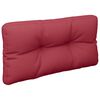 vidaXL Coussins de palette lot de 2 rouge bordeaux tissu