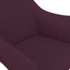 vidaXL Chaise pivotante de salle &agrave; manger Violet Tissu