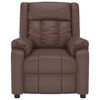 vidaXL Fauteuil de massage &eacute;lectrique Marron Similicuir