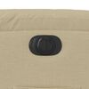 vidaXL Fauteuil inclinable électrique Crème Tissu